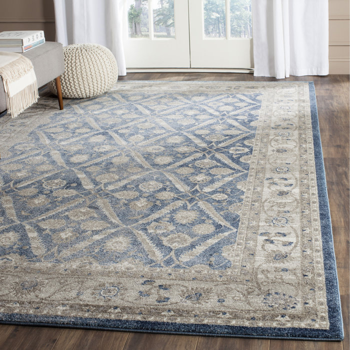Three Posts Statham Blue/Beige Area Rug & Reviews Wayfair.ca